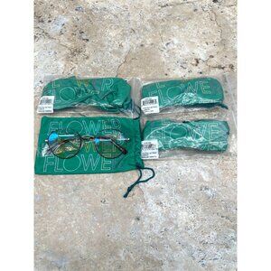 Lot of 4 Flower Blue Light Blocking Reader Glasses Computer Gold Round Frame